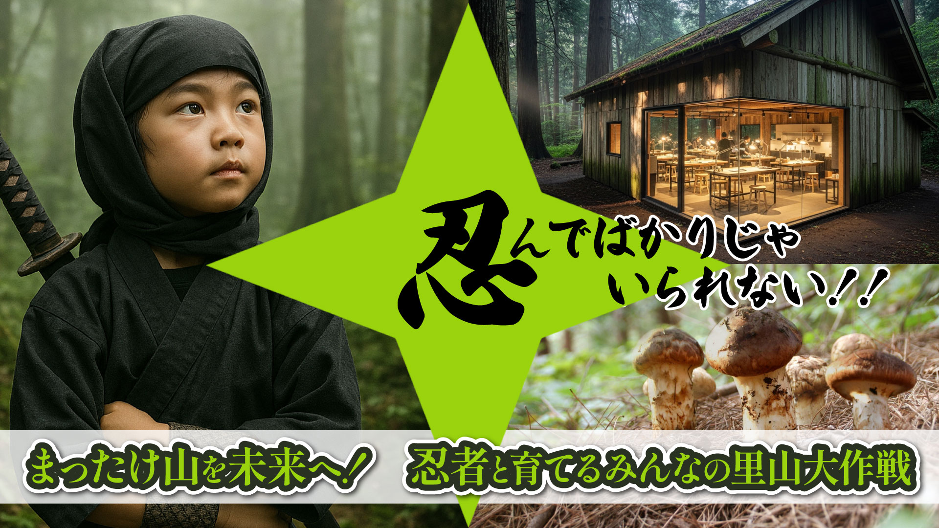 まったけ山を未来へ！忍者と育てるみんなの里山大作戦